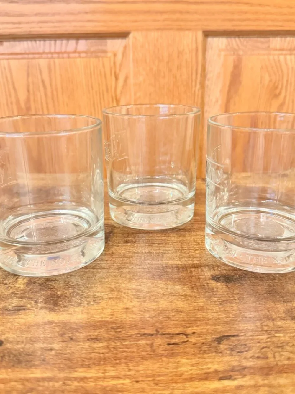 Ketel One Vodka Etched Rocks Glass 10oz Barware Embossed Bottom